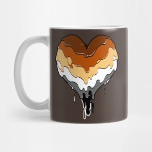 Bear Pride Rainbow Heart Mug